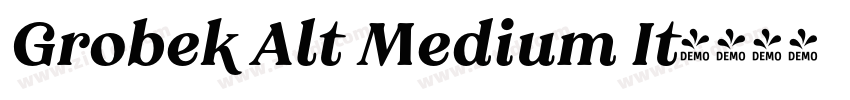 Grobek Alt Medium It字体转换
